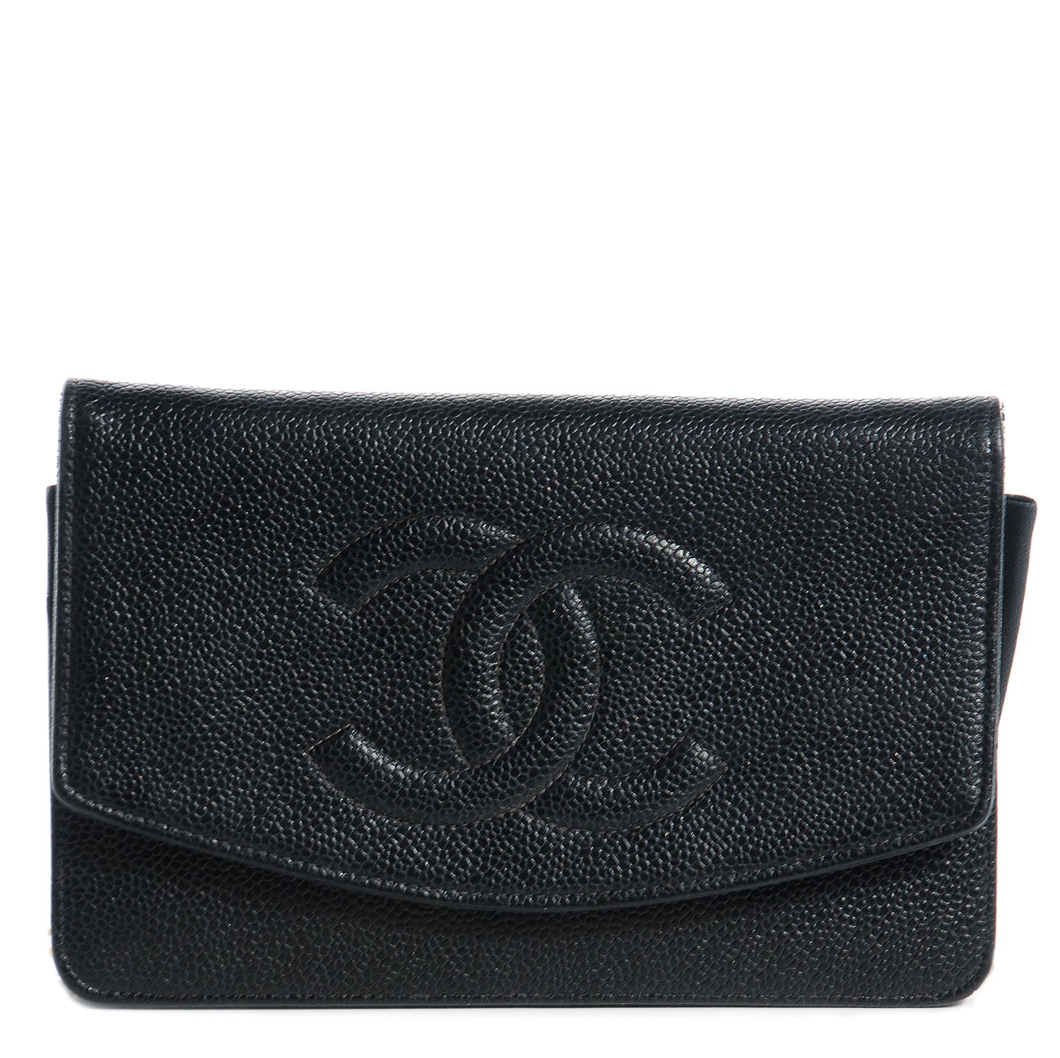 Chanel Caviar Timeless CC Wallet on Chain WOC Black 1 of 10