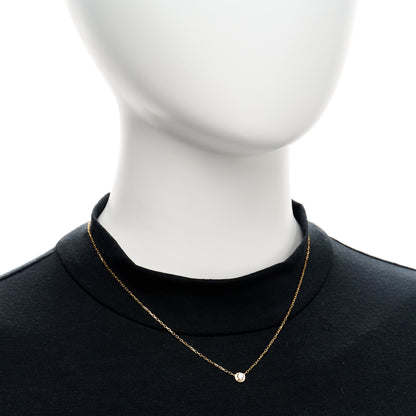 Cartier 18K Yellow Gold Diamond LM D'Amour Pendant Necklace 2 of 4