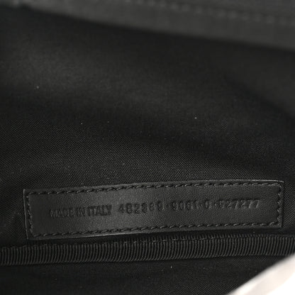 Balenciaga Distressed Nylon Canvas Camo Logo Explorer Beltpack Black White Gray 7 of 11