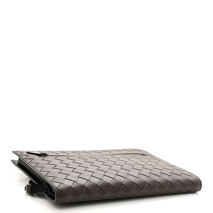 Bottega Veneta Calfskin Intrecciato Small Document Case Dark Brown 4 of 10