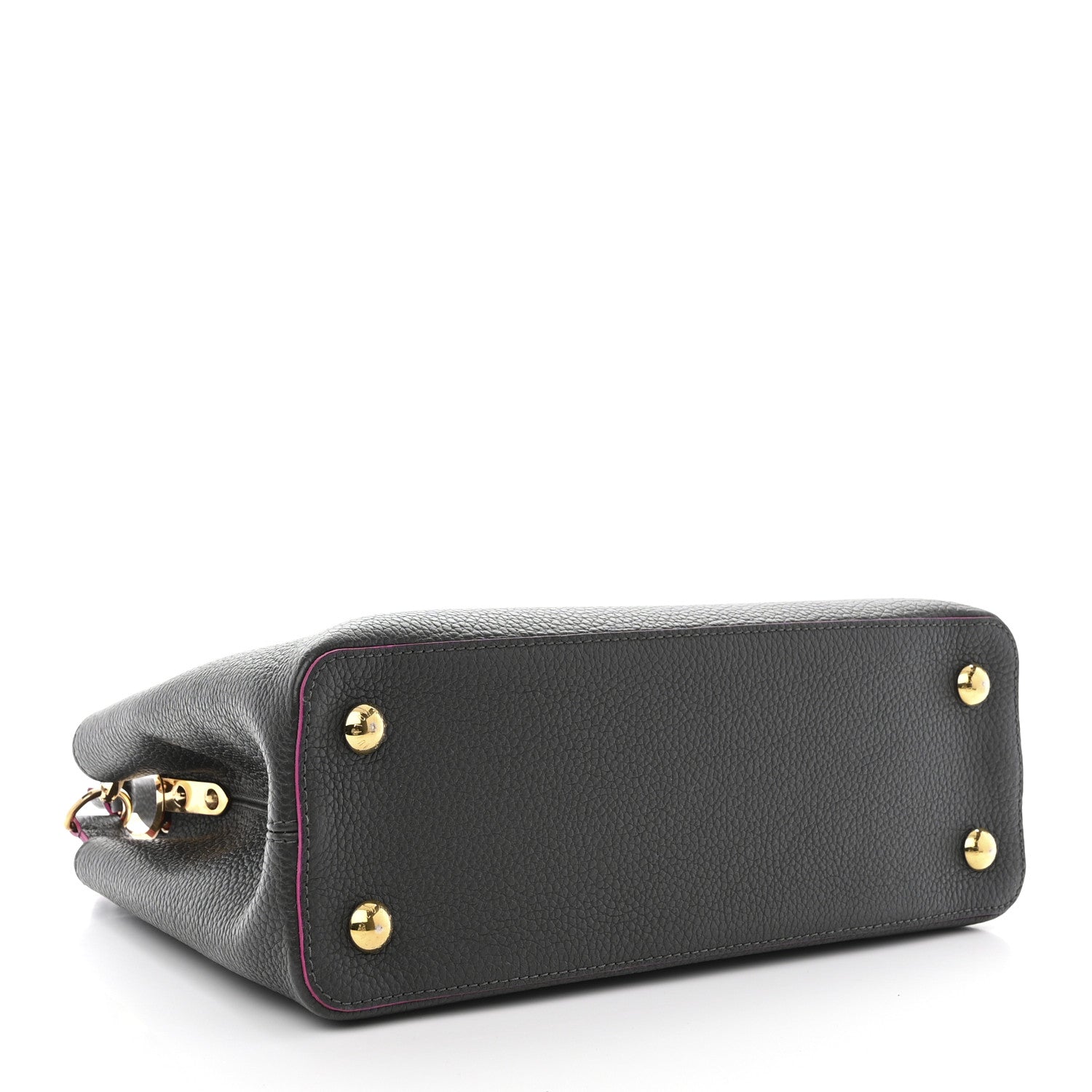 Louis Vuitton Taurillon Capucines PM Grey Pink 4 of 12