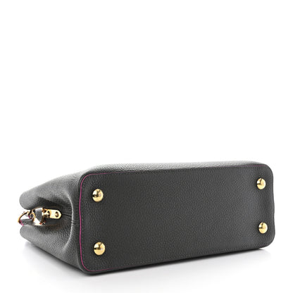 Louis Vuitton Taurillon Capucines PM Grey Pink 4 of 12
