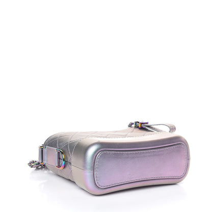Chanel Iridescent Lambskin Calfskin Quilted Small Gabrielle Hobo Light Purple 4 of 11