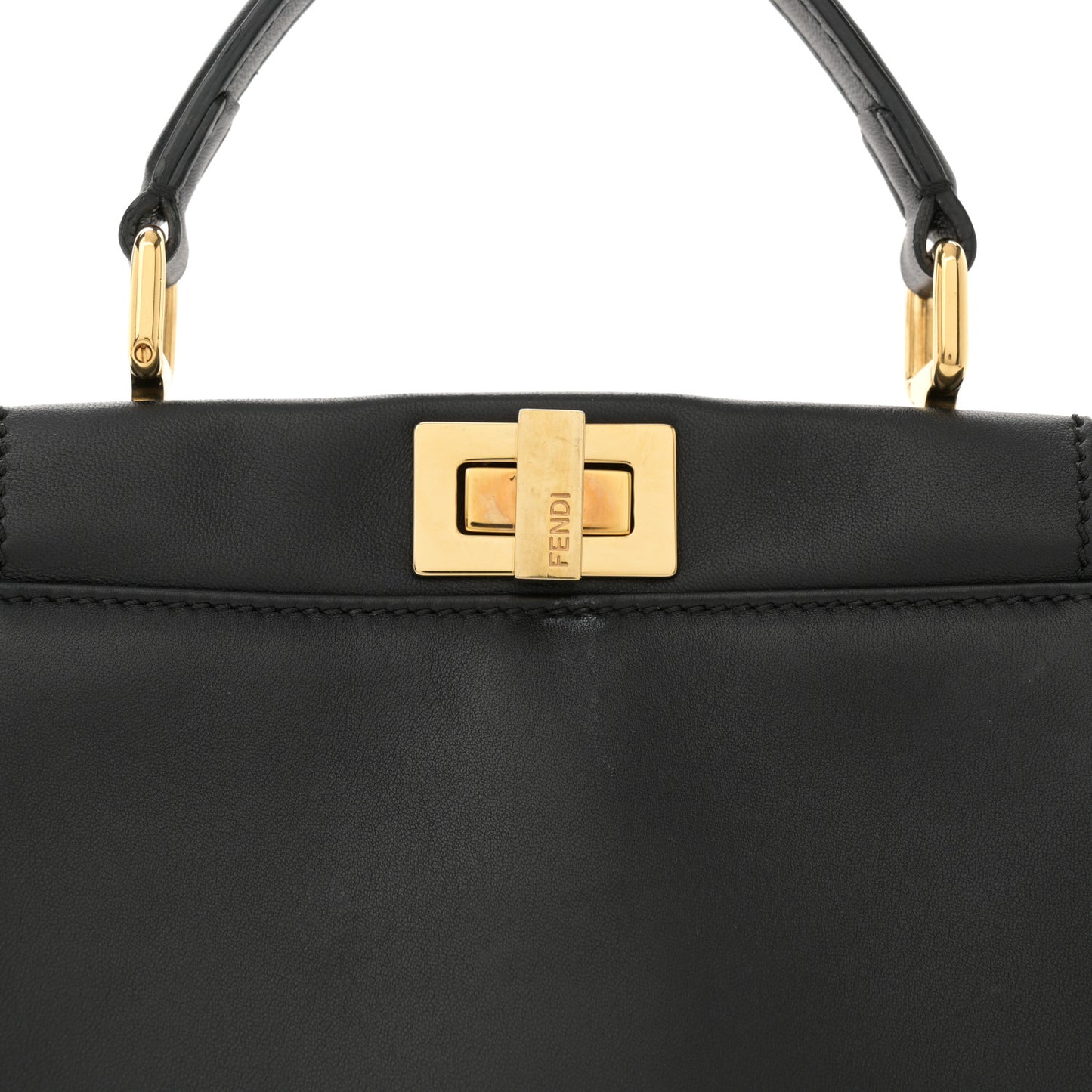 Nappa Mini Peekaboo Iconic Satchel Black