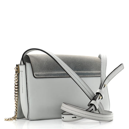 Chloe Suede Calfskin Small Faye Shoulder Bag Airy Grey 3 of 10