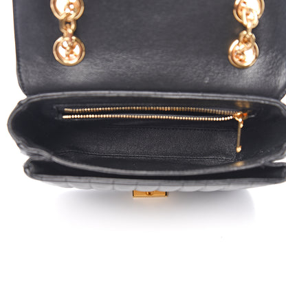 Celine Calfskin Quilted Medium C Bag Black 4 of 8