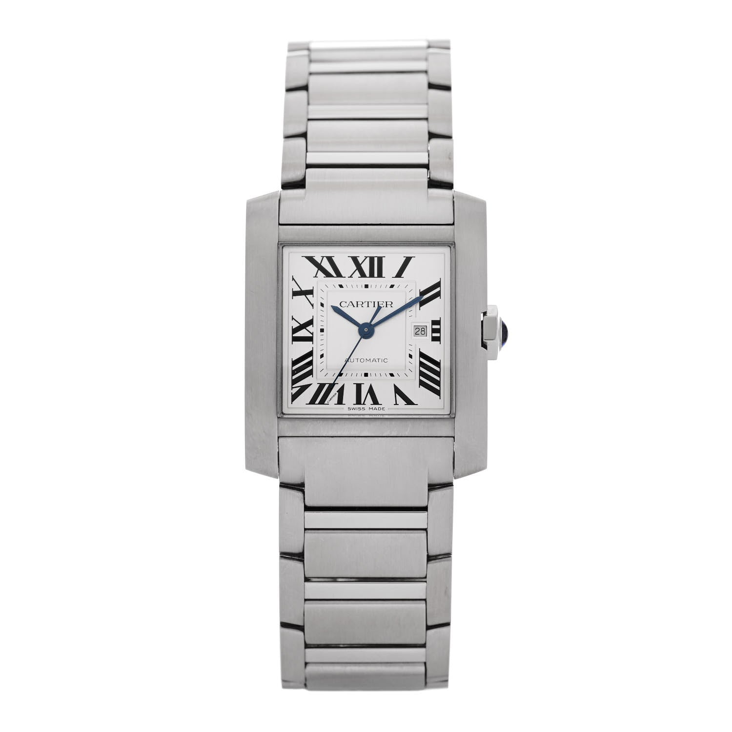 Cartier Stainless Steel 30mm Tank Francaise Automatic Watch 1 of 5