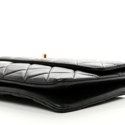 Chanel Lambskin Quilted Medium Trendy CC Flap Black 10 of 10