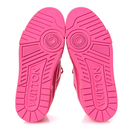 Louis Vuitton Calfskin Womens LV Trainer Sneakers 37 Hot Pink 7 of 11