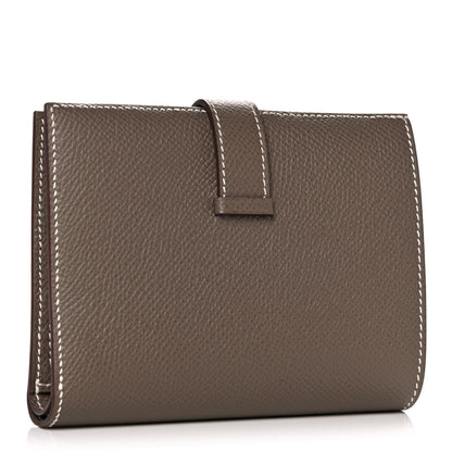Hermes Epsom Bearn Compact Wallet Etoupe 3 of 11