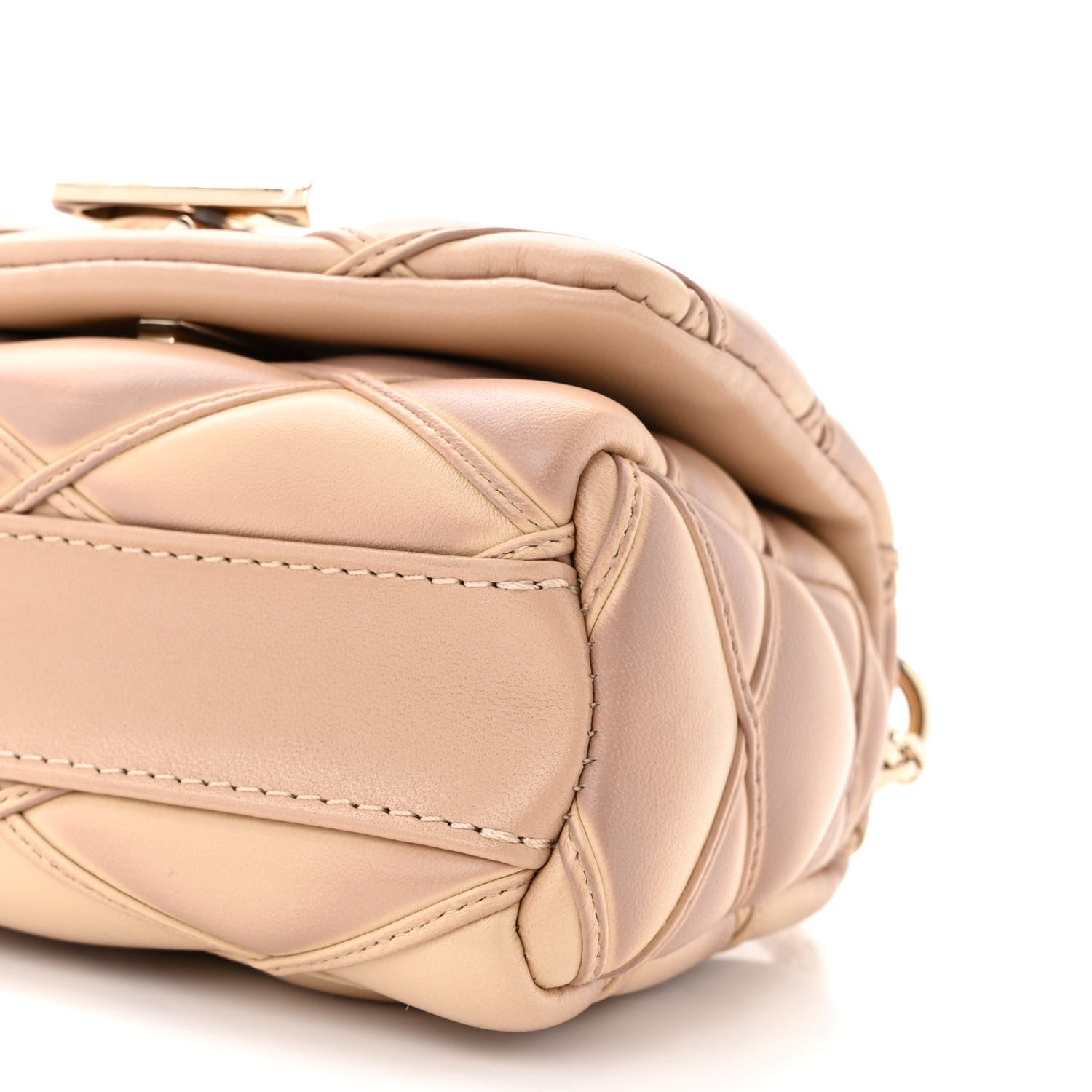 Louis Vuitton Lambskin Malletage Pico GO-14 Beige Pink 9 of 9