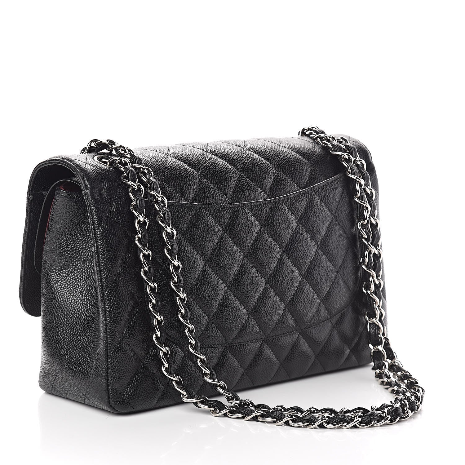 Chanel Caviar Quilted Jumbo Double Flap Black 3 of 11