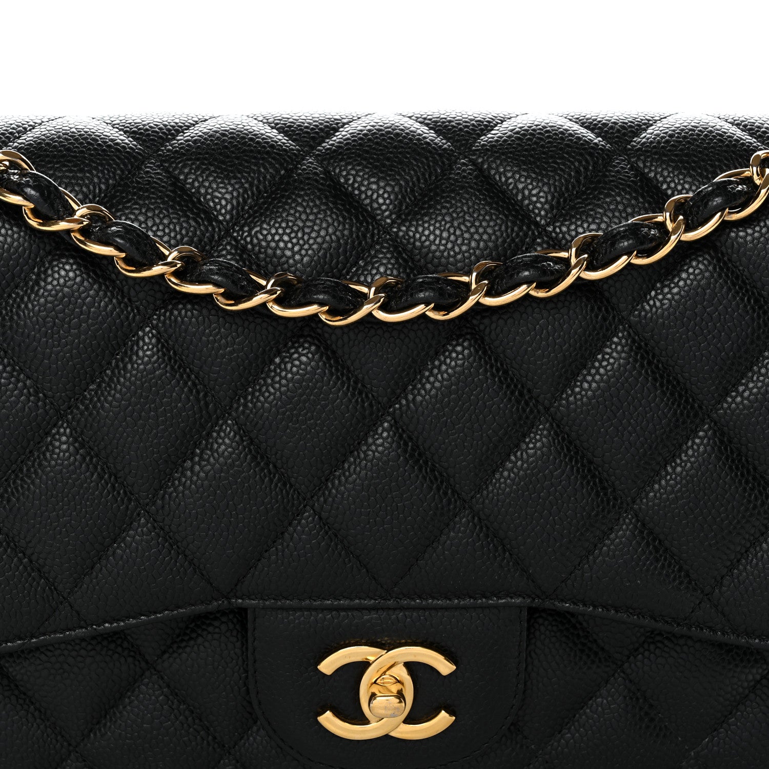 Chanel Caviar Quilted Jumbo Double Flap Black 8 of 11