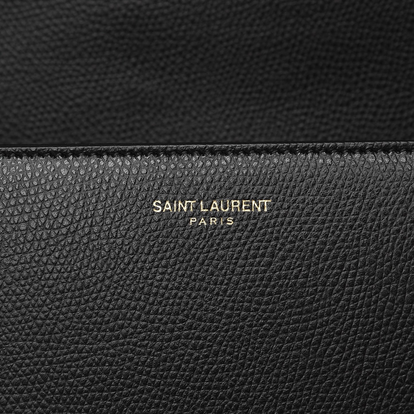 Textured Calfskin Medium Classic Monogram Universite Bag Black