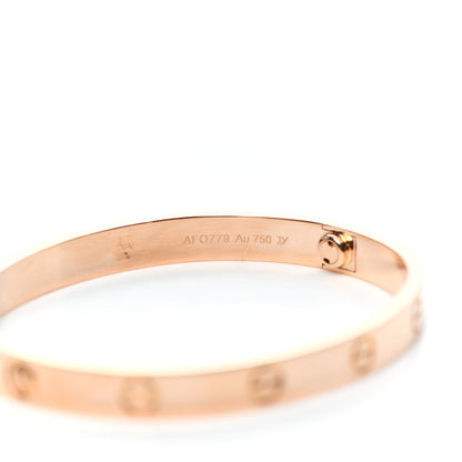 Cartier 18K Pink Gold LOVE Bracelet 17 5 of 6