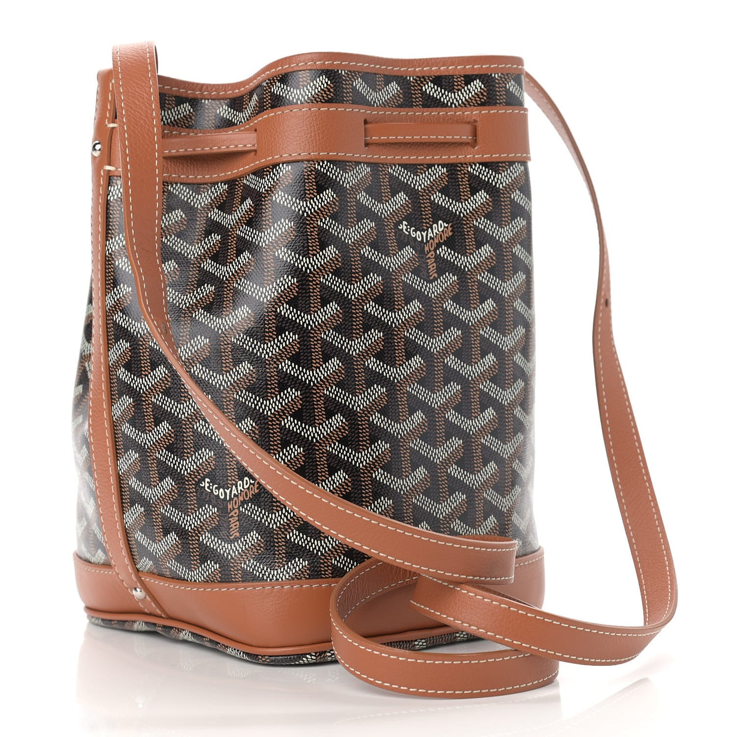 Goyardine Petit Flot Bucket Bag PM Black Gold