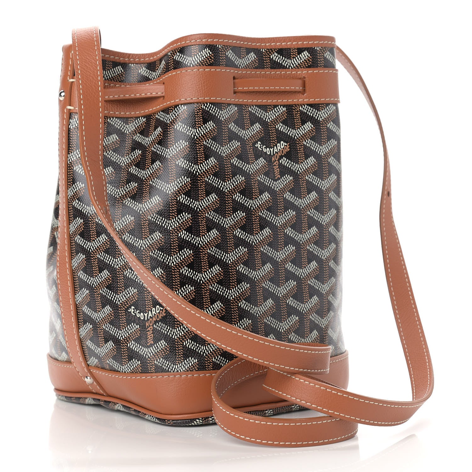Goyard Goyardine Petit Flot Bucket Bag PM Black Gold 3 of 9
