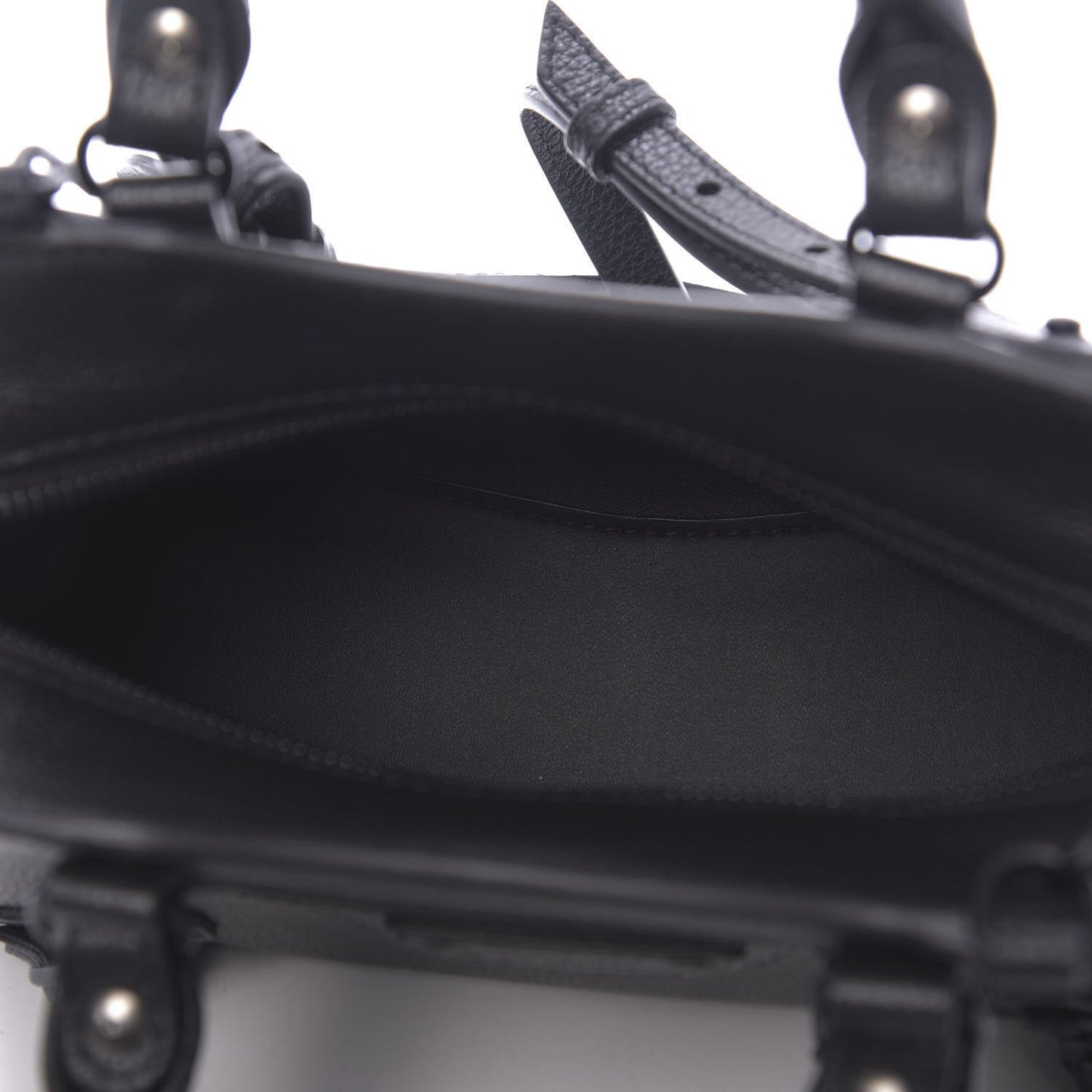 Grained Calfskin Neo Classic Black Hardware Mini City Black