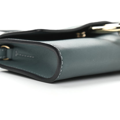 Chloe Suede Calfskin Small Faye Shoulder Bag Cloudy Blue 9 of 11