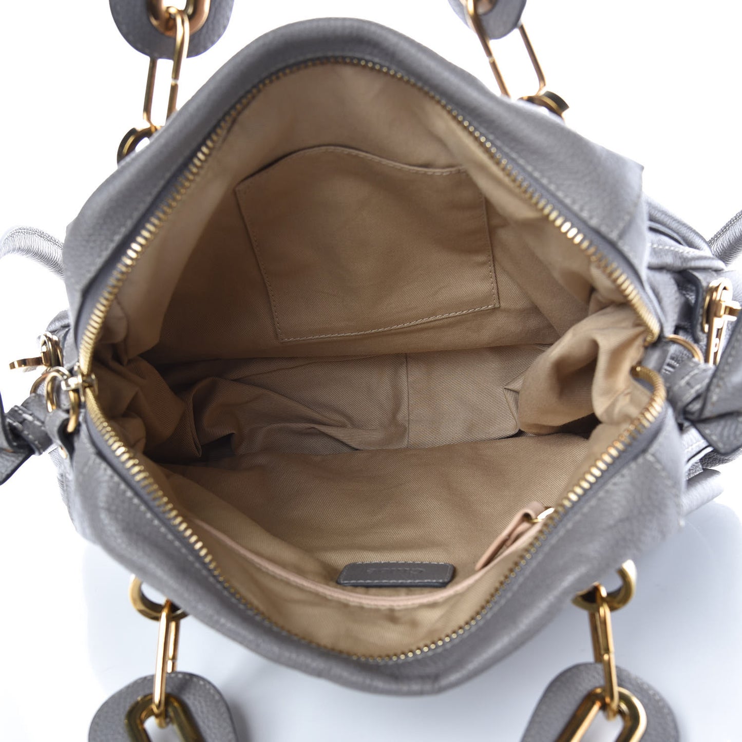Calfskin Medium Paraty Cashmere Grey