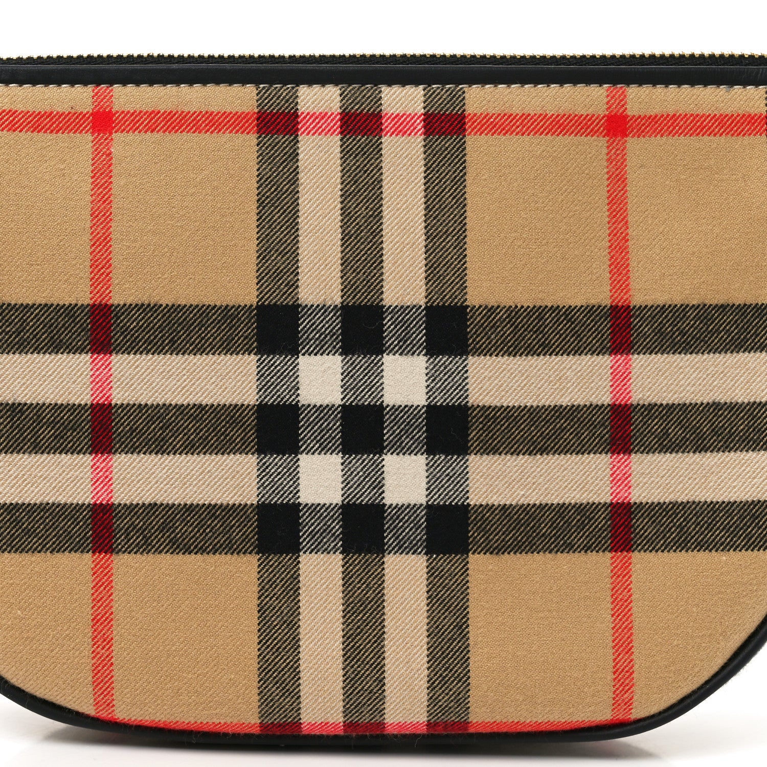 Burberry Vintage Check Calfskin Olympia Slim Pouch Archive Beige 7 of 9