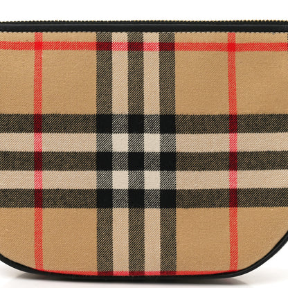 Burberry Vintage Check Calfskin Olympia Slim Pouch Archive Beige 7 of 9
