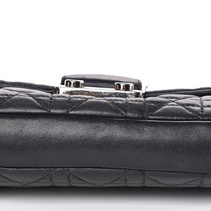 Christian Dior Lambskin Cannage New Lock Pouch Black 8 of 17