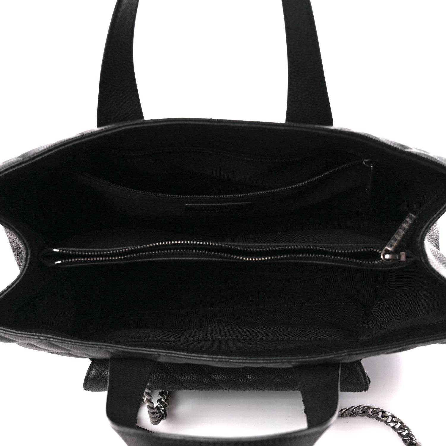 Chanel Caviar Quilted Large Casual Pocket Tote Black 5 of 13