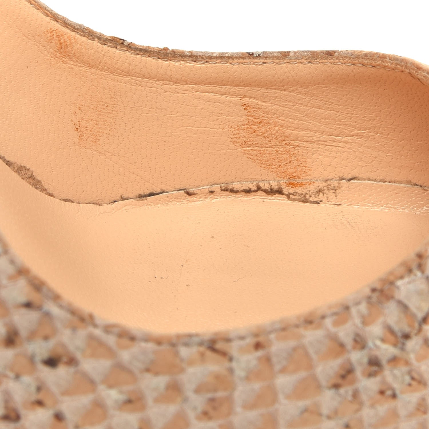 Christian Louboutin Liege Embossed So Kate 120 Pumps 39 Beige 10 of 10