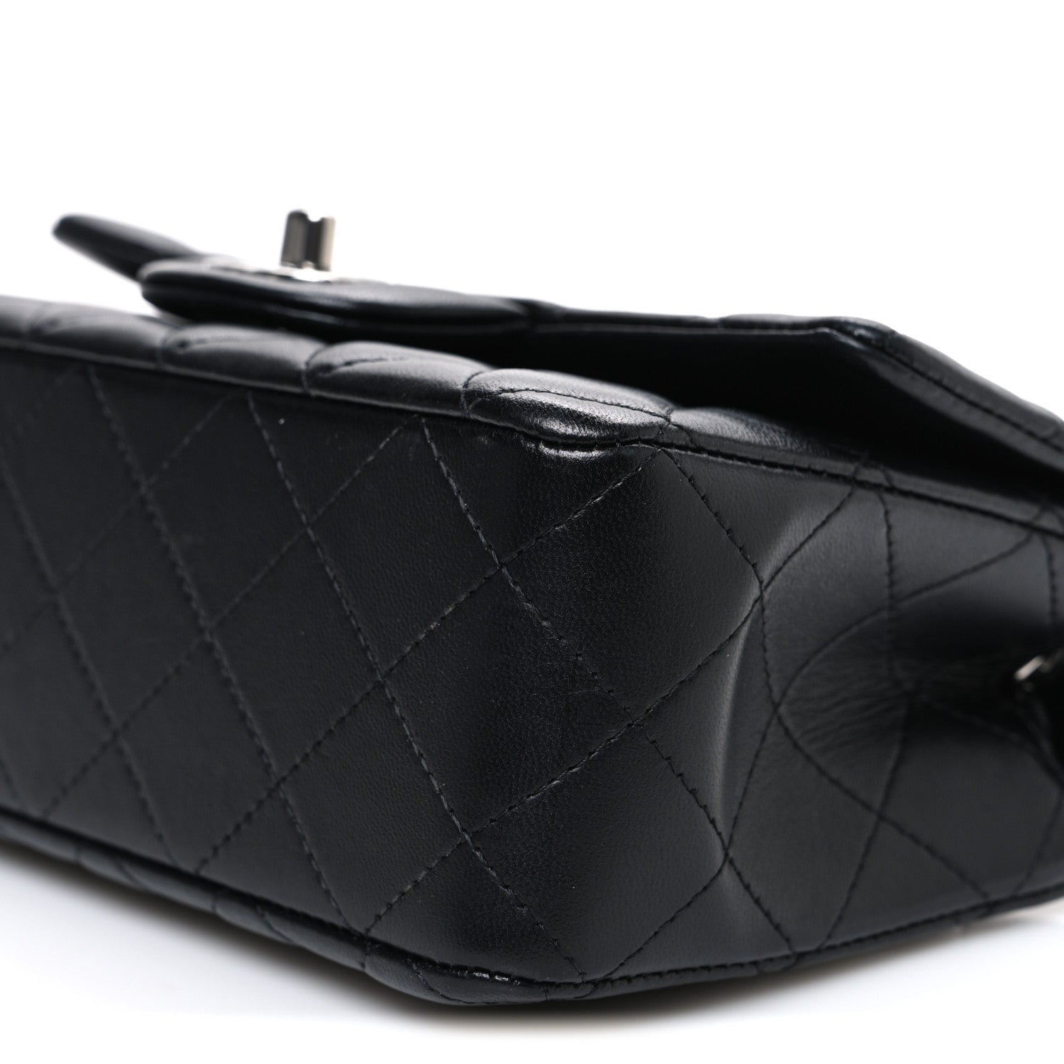 Chanel Lambskin Quilted Mini Rectangular Flap Black 10 of 10