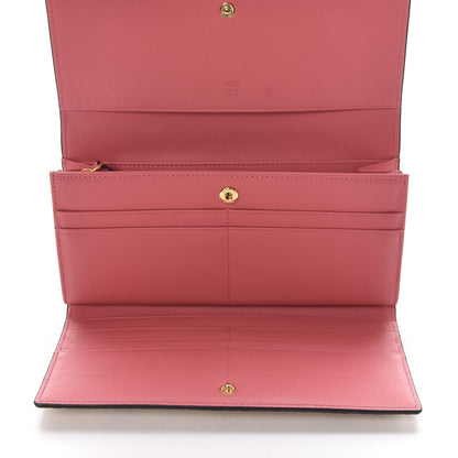 MCM Visetos Grained Calfskin Corina Two Fold Wallet Pink 6 of 9