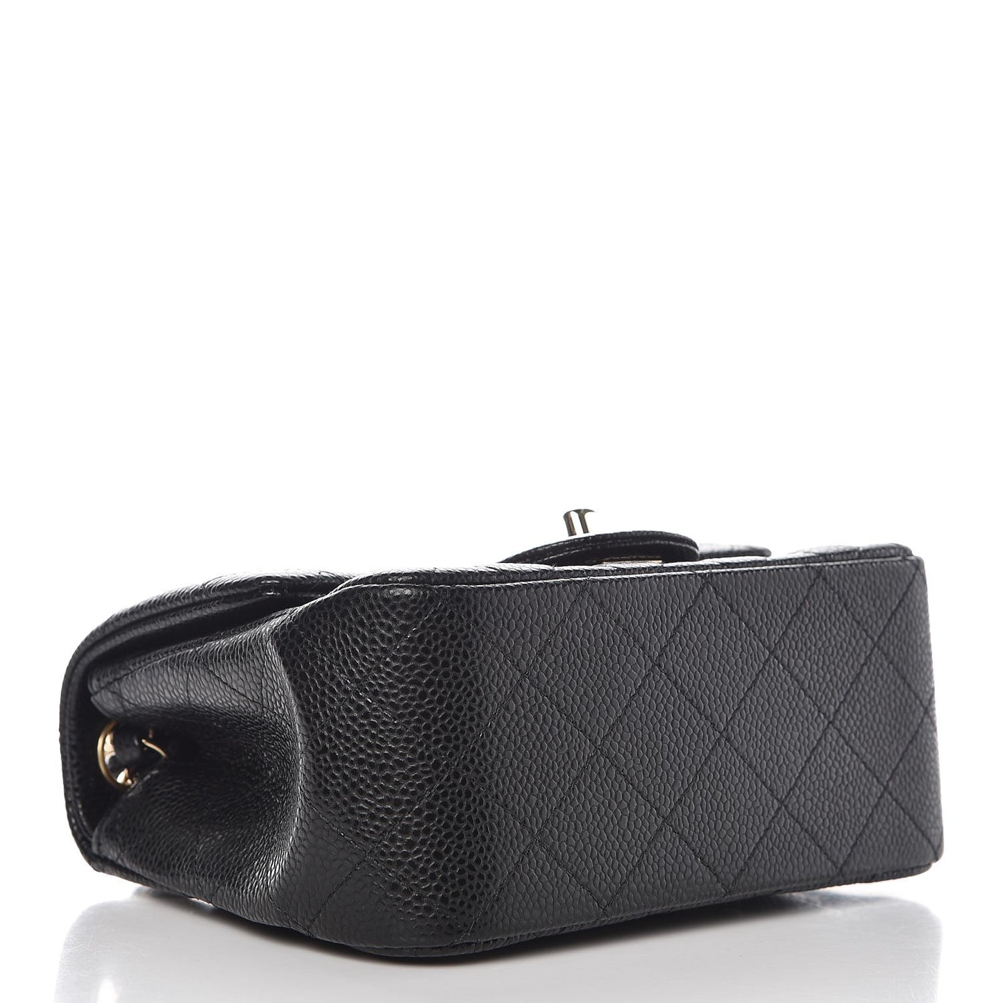Caviar Quilted Mini Square Flap Black