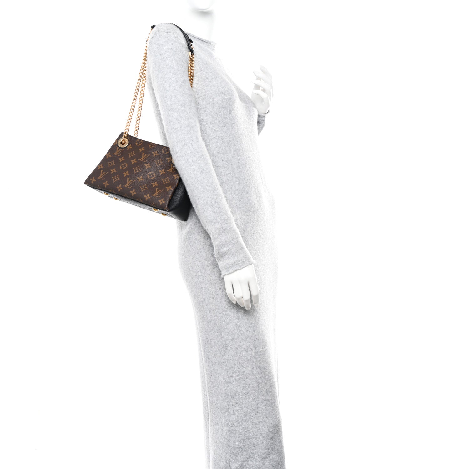 Louis Vuitton Monogram Surene BB Black 2 of 10