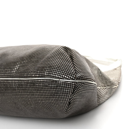 Chanel Metallic Perforated Lambskin Hollywood Hobo Silver 8 of 11