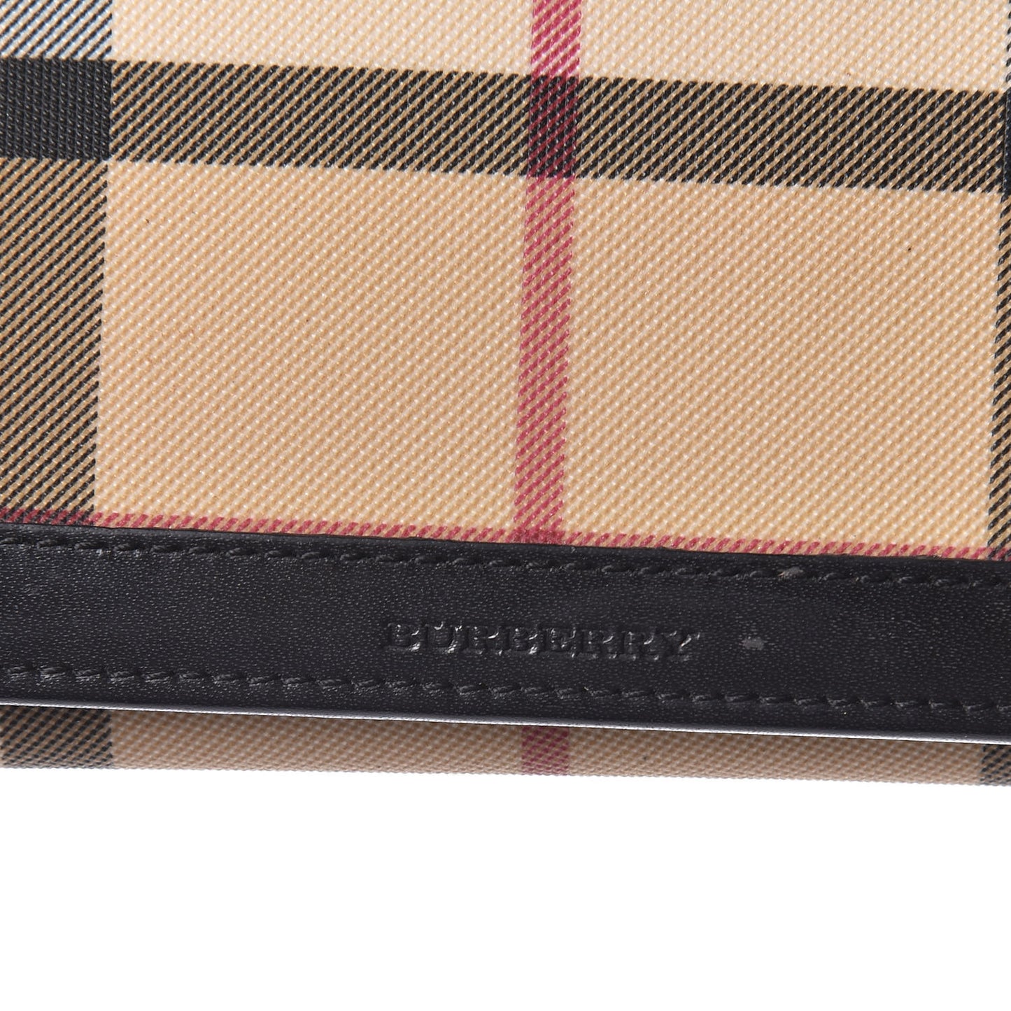 House Check Continental Wallet Black