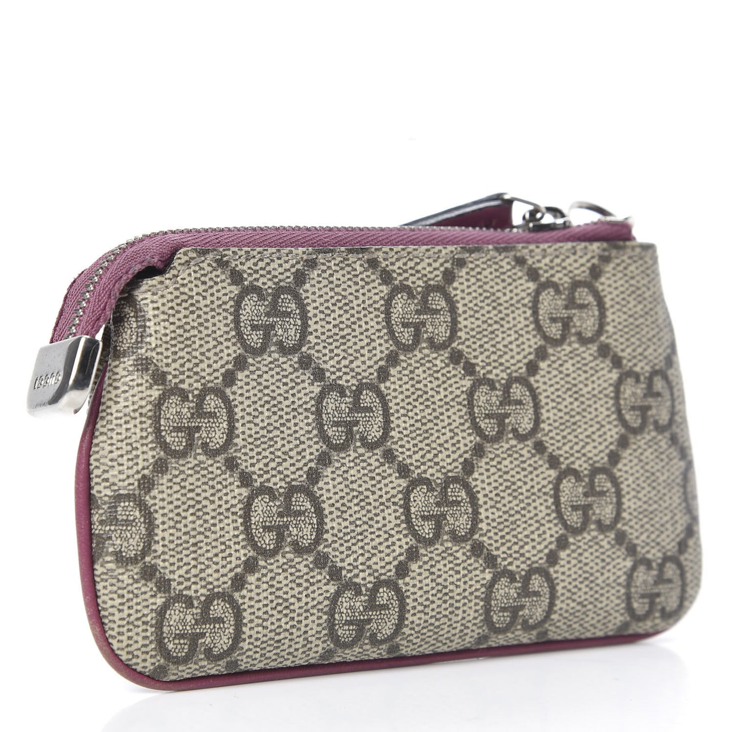 GG Supreme Monogram Key Case Beige Peonia Flower
