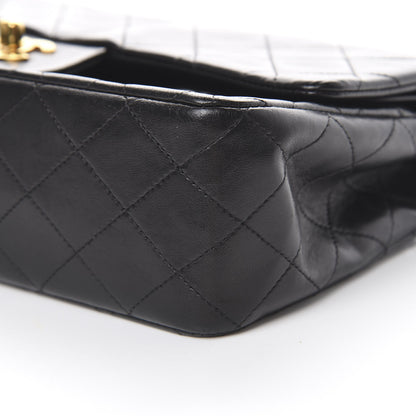 Chanel Lambskin Quilted Medium Double Flap Black 10 of 17