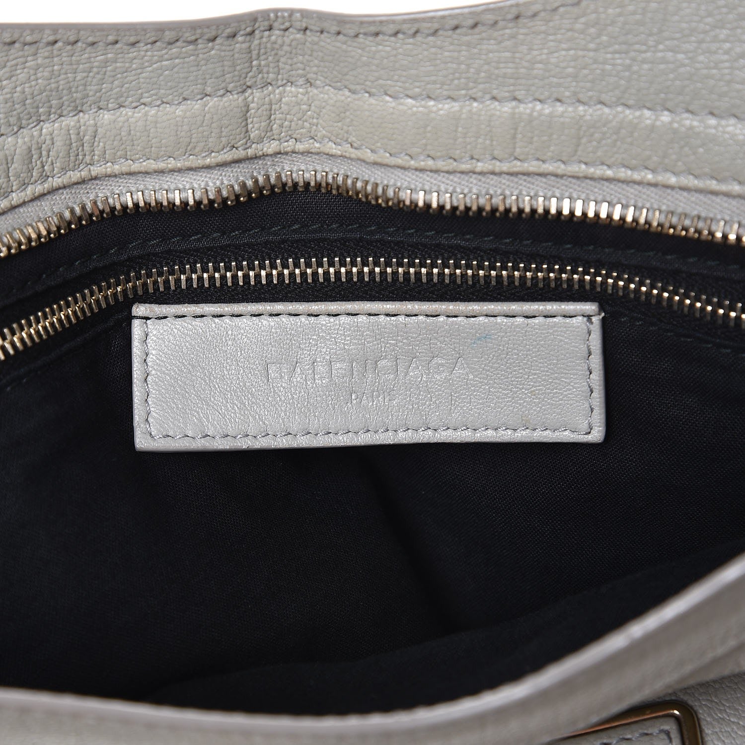 Balenciaga Chevre Gold Metallic Edge Hardware City Gris Perle 7 of 20