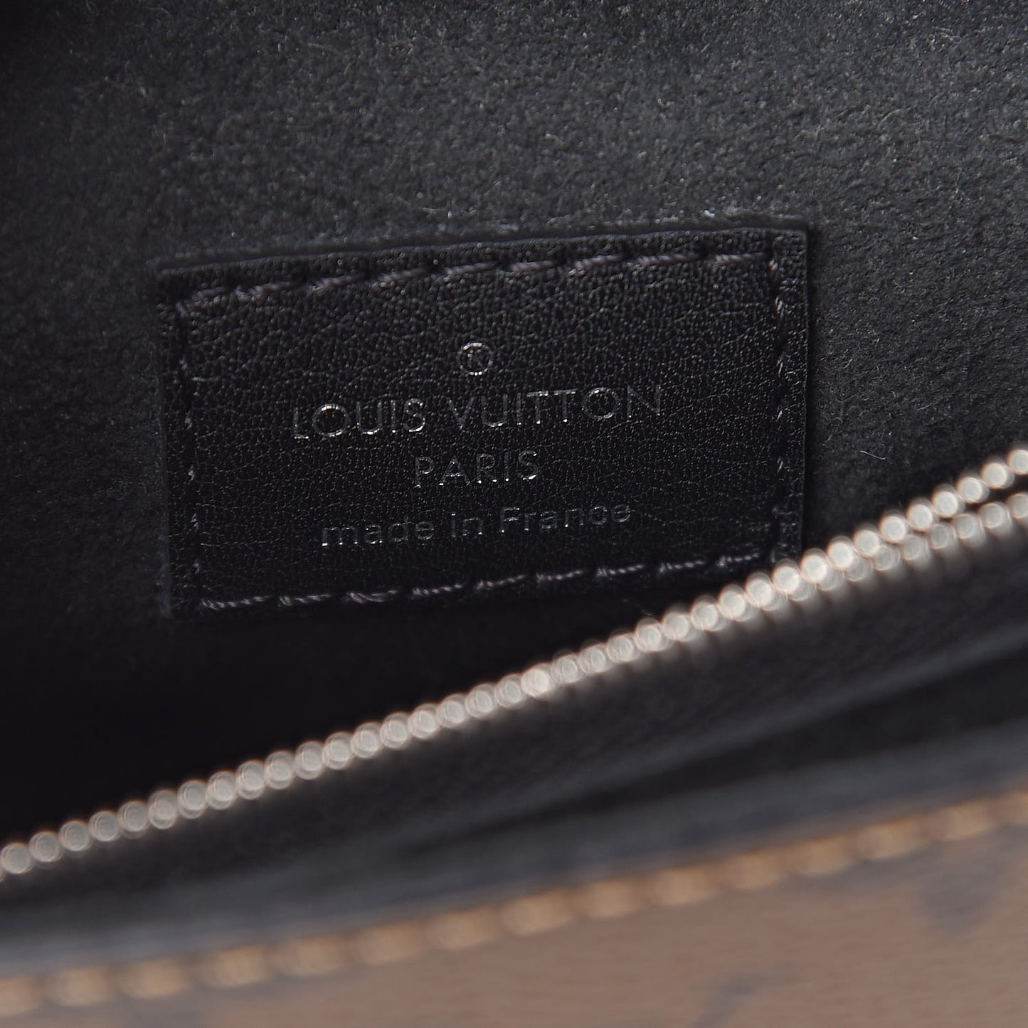 Reverse Monogram Kabuki Pochette Black