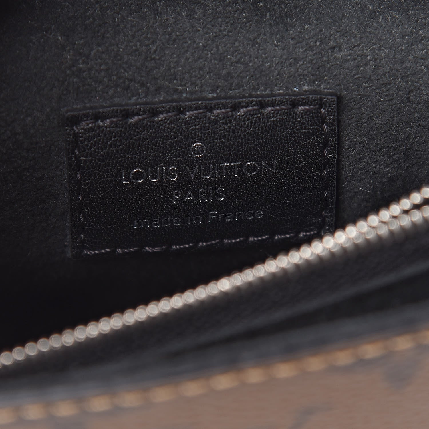 Louis Vuitton Reverse Monogram Kabuki Pochette Black 6 of 10