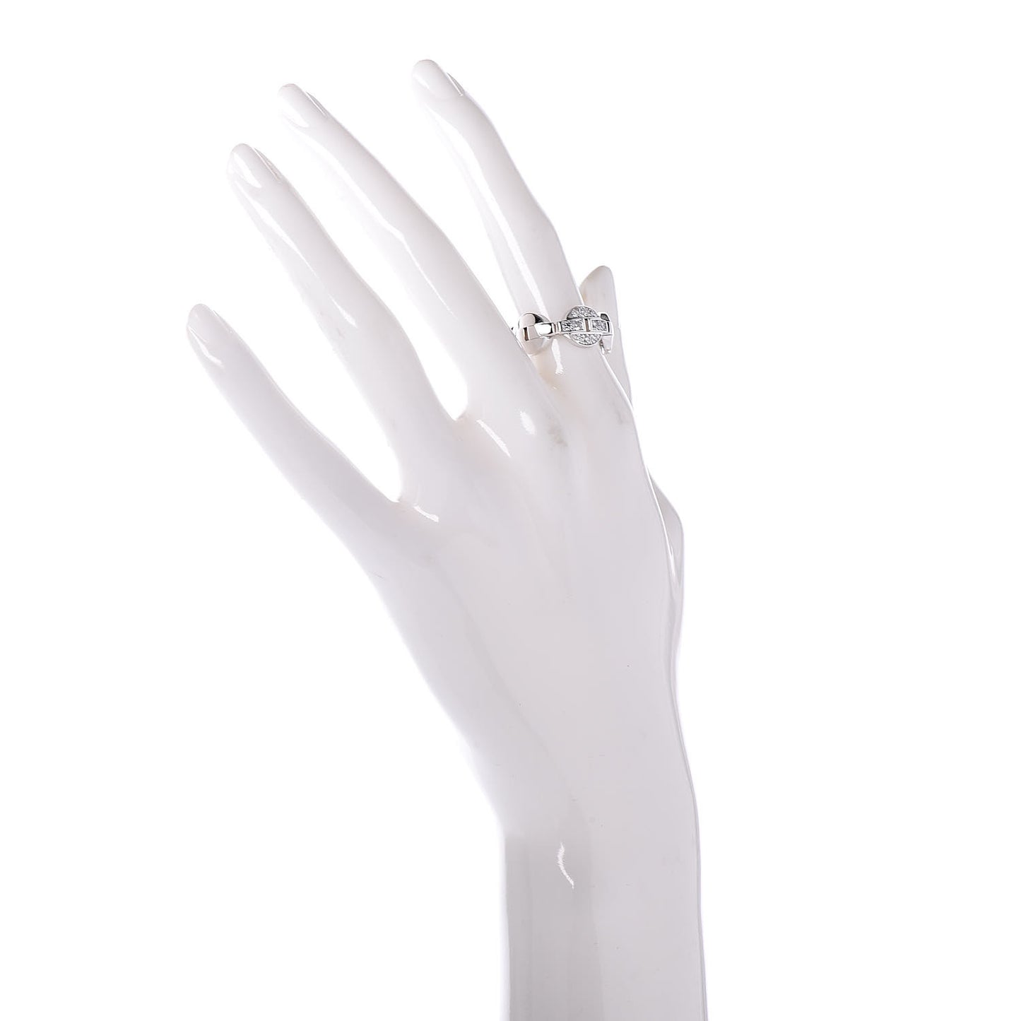 18K White Gold Diamond Himalia Ring 52 6