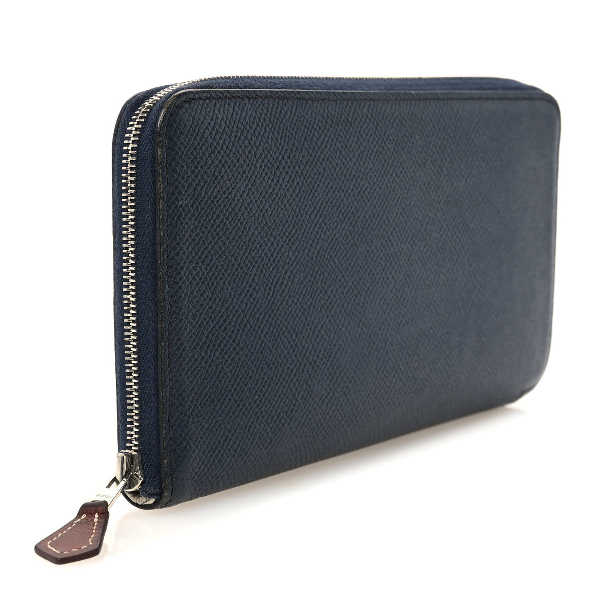 Hermes Epsom Silk'In Wallet Bleu Indigo Rouge De Coeur 4 of 10