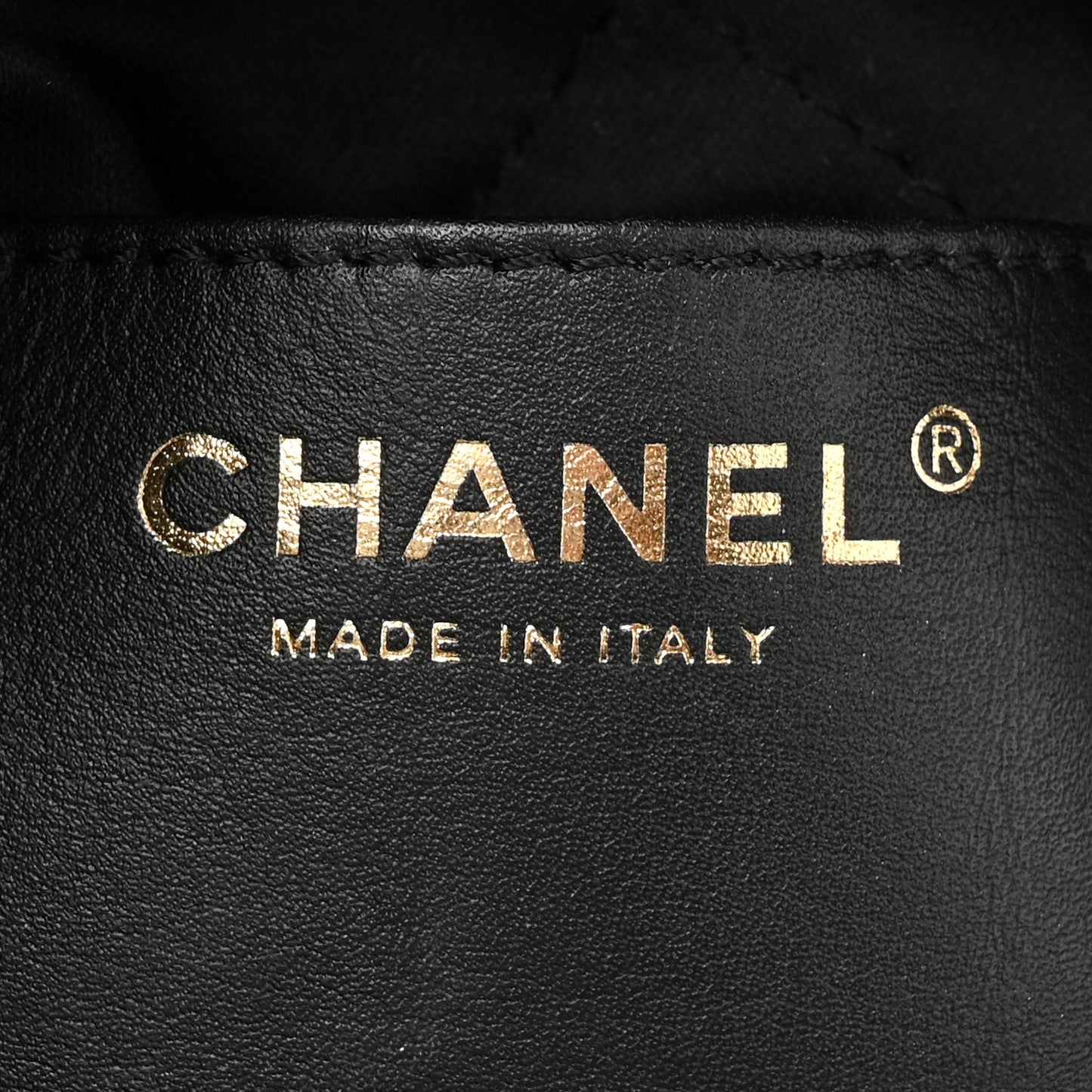 Shiny Calfskin Quilted Mini Chanel 22 Black