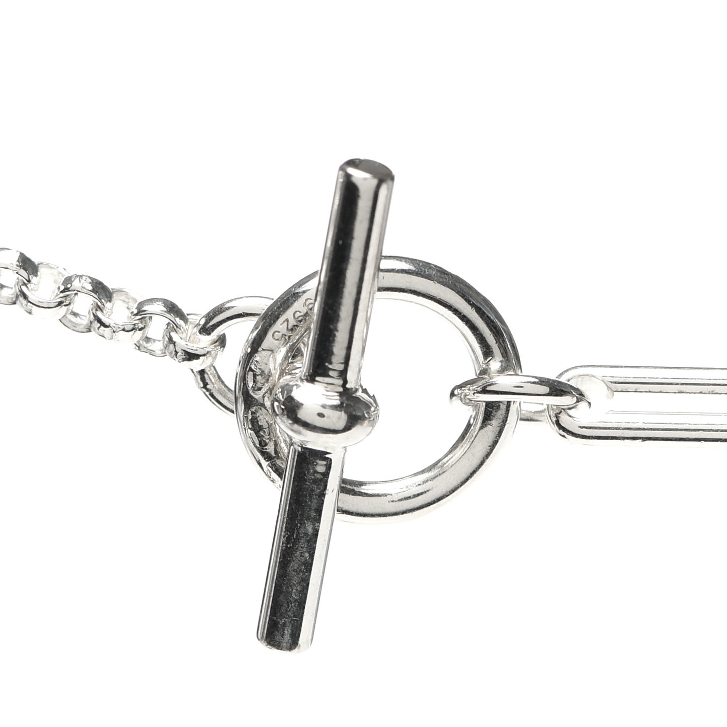 Sterling Silver 18K Rose Gold GM Ex-Libris Long Pendant Necklace