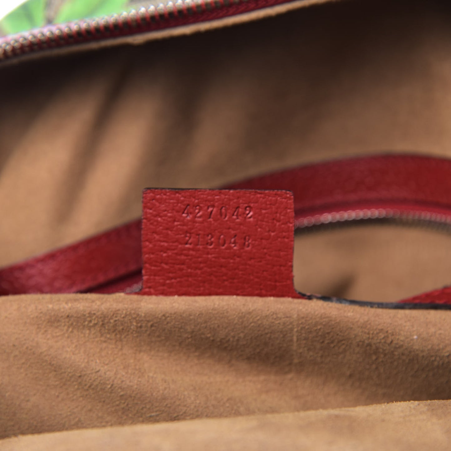 GG Supreme Monogram Tian Web Small Day Backpack Beige Multicolor Red