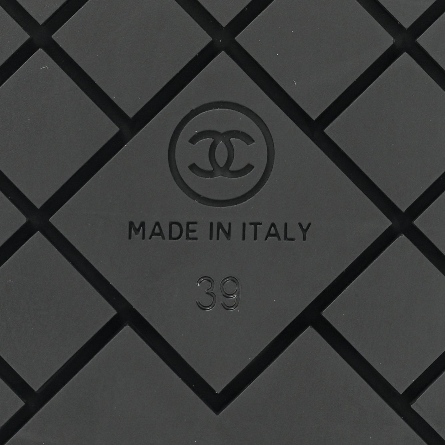 Shearling CC Flat Mules 39 Black