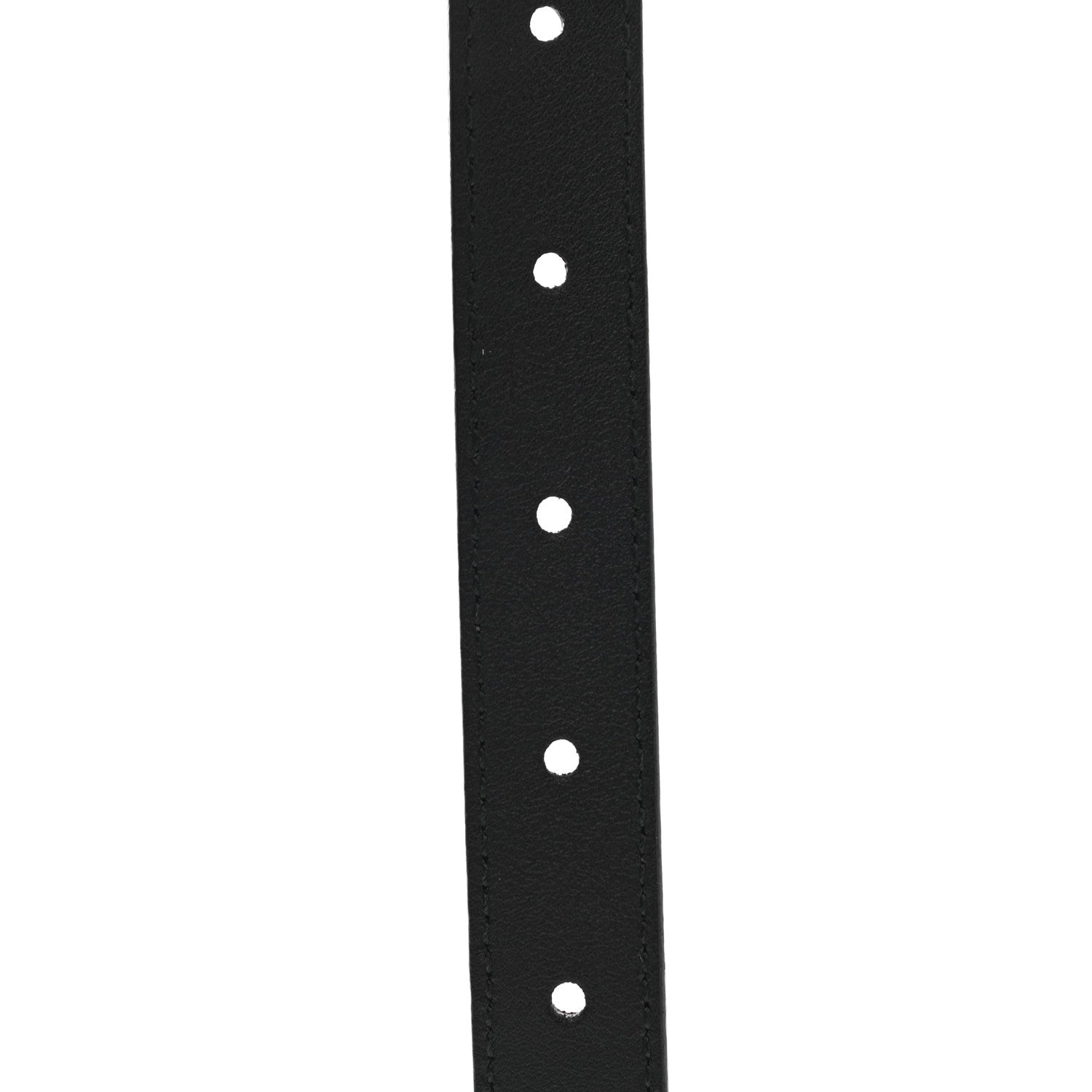 Gucci Moon Calfskin Pearl Double G 20mm Belt 80 32 Black Cream 5 of 5