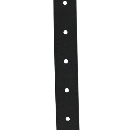 Gucci Moon Calfskin Pearl Double G 20mm Belt 80 32 Black Cream 5 of 5