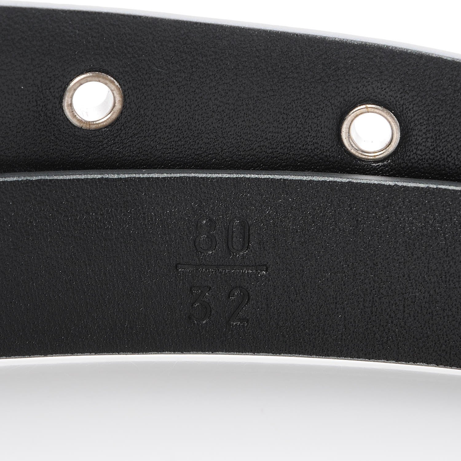 Chanel Glitter Calfskin CC Logo Skinny Belt 80 32 Silver 5 of 8