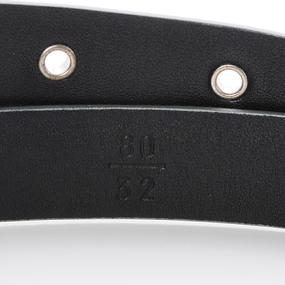 Chanel Glitter Calfskin CC Logo Skinny Belt 80 32 Silver 5 of 8